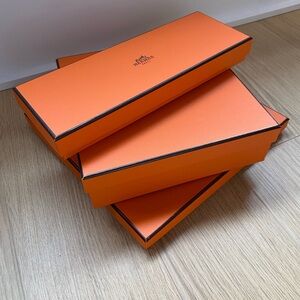 3 Hermès Orange Gift Boxes